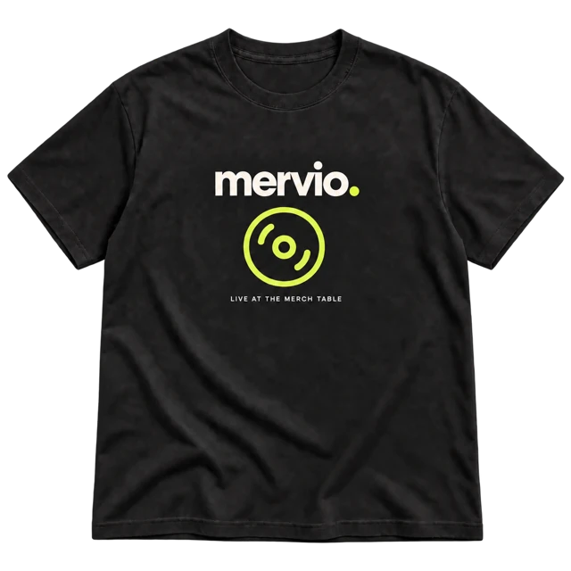 Black Mervio tour tee